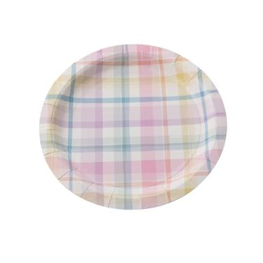 Imagem de PRATO PAPEL XADREZ CANDY COLORIDO