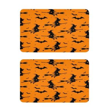 Imagem de Blueangle Conjunto de 2 ímãs de geladeira Halloween Witches - Ímãs decorativos engraçados de geladeira de cozinha - Seguro para lava-louças e decoração magnética durável (454)
