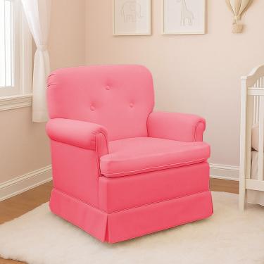 Imagem de Poltrona De Amamentação Base Balanço Lígia Sintético Pink E03 - D'rossi