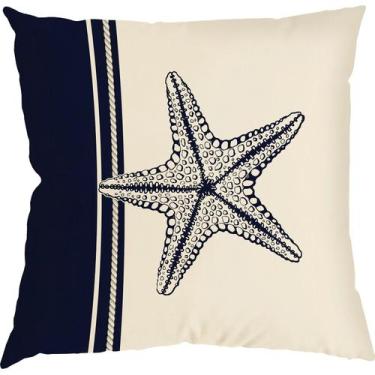 Imagem de Capa Almofada 50x50 Suede Nautic Blue C - LA FAVORITTA AL, LA FAVORITT