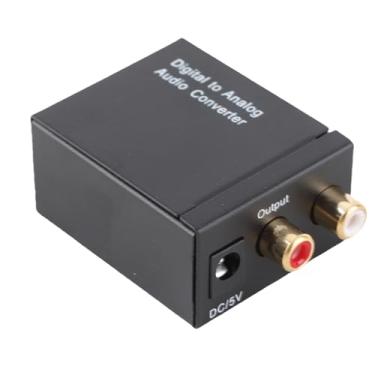 Imagem de Dpofirs Conversor de áudio Digital para Analógico |Conversor Coaxial Toslink para RC L/R, Plug & Play para Amplificador de Alto-falantes de TV, Design de Metal Compacto Com Cabo óptico