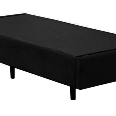 Imagem de Cama Box Solteiro - Extremamente Reforçado - 88x188 - Principe Das Camas - (PRETO)