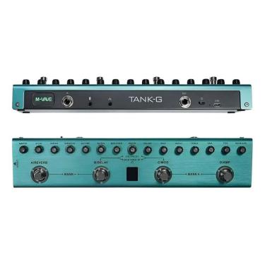 Imagem de Pedaleira M-Vave Tank-G Pedal De Guitarra Cor Verde-Claro