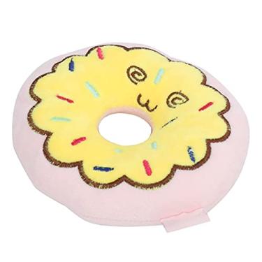 Imagem de Naroote Donuts de Pelúcia Brinquedo Estridente Novo Design Donut Brinquedo para Animais de Estimação, Aumentar a Diversão do Animal de Estimação, Fácil de Limpar, 15x13x3cm Rosa Mini Macaron de (Rosa)