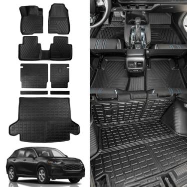 Imagem de Rongtaod Tapetes de chão compatíveis com Honda HRV 2023-2025 2026 tapete de porta-malas forro de carga para todos os climas protetor de capa de assento traseiro 2024 HR-V acessórios (tapete de