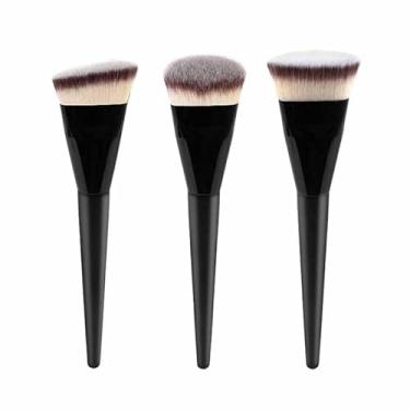 Imagem de Conjunto de pincéis de base, corretivo, pincel de pó, pincel de base líquida, conjunto de pincéis de maquiagem profissional para olhos e rosto,