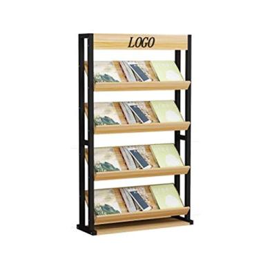 Imagem de Flyers Racks Rack de jornais Porta-revistas Rack de livros de chão Rack de informações Rack de armazenamento de livros de fotos Rack de exibição de brochura