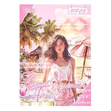 Imagem de Livro de adesivos para adultos, poemas de PET sobre as estações, adesivos de diário de lixo, adesivos de scrapbook estéticos pré-cortados, planejador de balas efêmeras decorativas, artesanato de artes