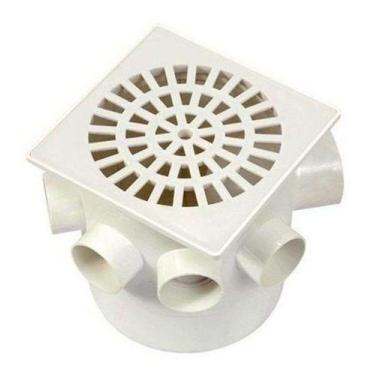 Imagem de Caixa Sifonada 150x150x50 Quadrada Branca - Herc