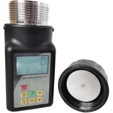 Imagem de Medidor digital de umidade de grãos testador de umidade de grão de cacau com resolução de umidade 0,1% capacidade da amostra 90 ml, capaz de medir grãos de até 25 espécies. Armazena 99 grupos de