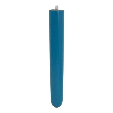 Imagem de 1 Pé Palito Azul 25 Cm Com Rosca Metal Para Móveis D10 - D`rossi