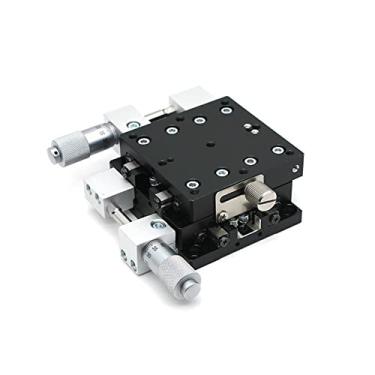 Imagem de Eixo XY 60x60 Estação de Desbaste Manual Precision Displacement Platform Linear Stage Deslizante Mesa(LY60-CM)
