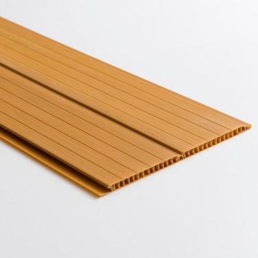 Imagem de Kit com 108m² de Forro de Pvc Duplo Frisado 8mm X 20cm X 3m Belplast Cerejeira