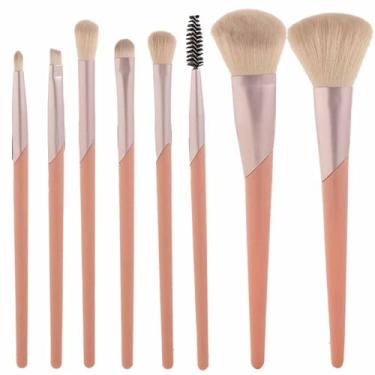 Imagem de Conjunto de pincéis de maquiagem profissional para olhos e rosto, pincel de mistura para base, sombra, corretivo, pacote de pincéis de maquiagem, pincel de sombra, presente para mulheres