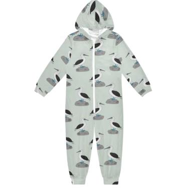 Imagem de Lindo macacão infantil unissex com pés azuis para meninos e meninas de 5 a 6 anos, Lindos peitos azuis, 9-11 Years