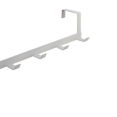 Imagem de GLOGLOW Cabide de Gancho de Porta, Ferro Forjado, Cabide Sem Montagem para Entrada e Suprimentos de Armazenamento de Banheiro (Branco)