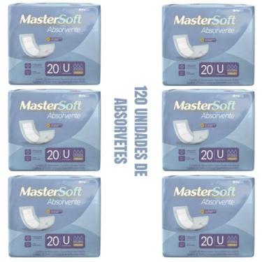 Imagem de Absorvente geriatrico dry mastersoft combo 6 pacotes c/ 20und