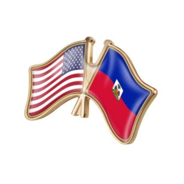 Imagem de QTAOEIONG Bandeiras dos Estados Unidos, EUA, América, EUA e muitos outros países, broche de liga de amizade com cruz, 1.3x0.9inch/32x23mm, Metal, Sem Pedra Preciosa