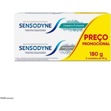 Imagem de Creme Dental Sensodyne Extra Fresh 90g +limpeza Profunda 90g