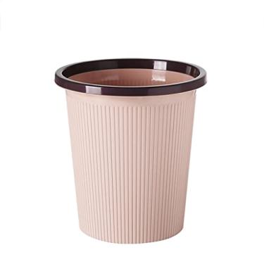 Imagem de Caixote de lixo de plástico Caixote do lixo de escritório sem tampa Caixote de lixo de pressão adequado para banheiro, casa, escritório, quarto, caixote de lixo de casa moderna/B/30 cm