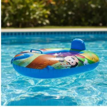 Imagem de Boia Bote Fralda Infantil com apoio de Mão e Encosto Mickey - Etitoys