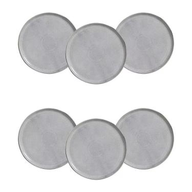 Imagem de Conjunto De Pratos Rasos Bio Dust 29cm 6 Peças Porto Brasil Preto