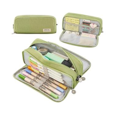 Imagem de Estojo De Lápis Portátil De Capacidade Extra Grande Leve E Durável Par