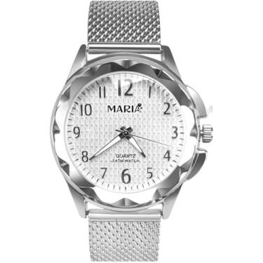 Imagem de Relógio Feminino Analógico Prata com Kit Joias Aço Inox Strass Elegante Presente Completo