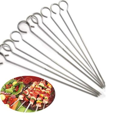 Imagem de Espetos de Kebab Skebab Skewers de Kebab de aço inoxidável para churrasco da Ecloud Shop