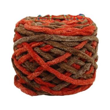 Imagem de Fio De Poliéster Macio E Grosso (2 Peças) Para Tricô Manual, Crochê, C