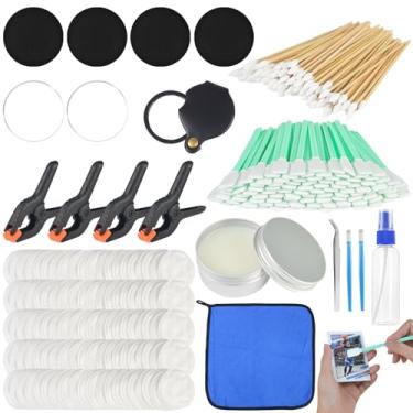 Imagem de Kit de limpeza de cartões de 317 peças, kits de restauração de polimento de cartões colecionáveis e ferramentas de reparo para achatamento de cartões esportivos, kits de suprimentos de acessórios com