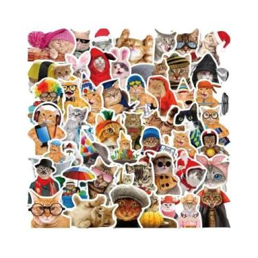 Imagem de Adesivos De Gato Kawaii Engraçados MEME Para Scrapbooking Caderno Baga