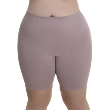 Imagem de Shorts Segunda Pele Plus Size Sem Costura Loba Lupo, XG, Nude