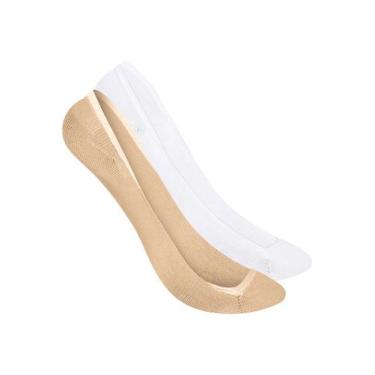 Imagem de Kit 2 Pares de Sapatilhas Selene 7340-003 Colorido, Branco