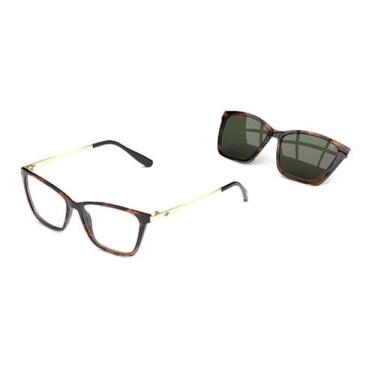 Imagem de Óculos De Grau Mormaii Swap 3 M6081 F47 57 Marrom + Clip-On