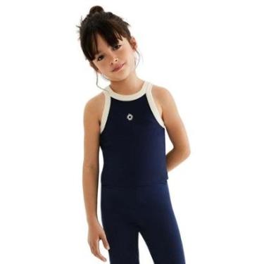 Imagem de Regata Hering Cropped Infantil Menina Em Ribana-Feminino