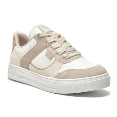 Imagem de Tênis Via Marte Casual Feminino Bege/Branco-Feminino