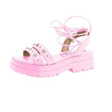 Imagem de Sandalia Feminina Plataforma de Amarração Ramarim 2238501-Feminino