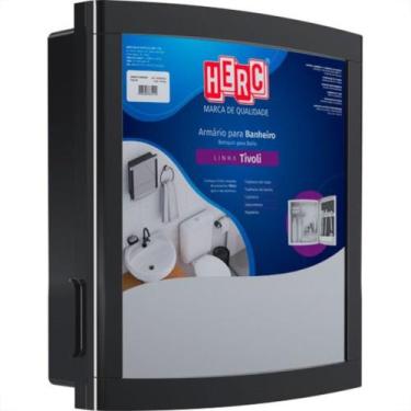 Imagem de Armario Plastico Herc Tivoli Externo/Embutir 33,8X32,2 Preto, Preto