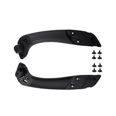 Imagem de Interior Do Carro Frente Esquerda Direita Maçaneta Da Porta Interna Com Capa Compatível Com Renault Megane 3 Iii Fluence 2008-2016 809600015r 197012651(Inner Handle-Black 2)