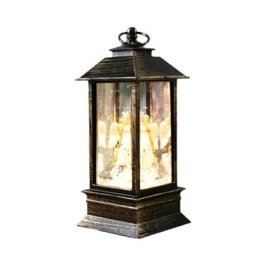 Imagem de Lanternas De Natal Em Forma De Papai Noel E Boneco De Neve, Luzes Deco