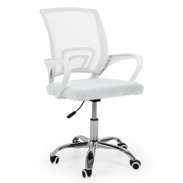 Imagem de Cadeira Secretária Office Base Giratória em Tela Mesh (Branco)
