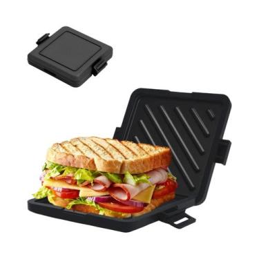 Imagem de Máquina Compacta De Micro-ondas Para Sanduíches E Café Da Manhã Com Li