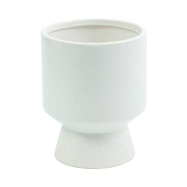 Imagem de Vasos de cerâmica alto, moderno, simples e moderno, cheio de sensação de alta qualidade, vaso de mesa para plantas suculentas (A,A)