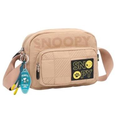 Imagem de Bolsa Snoopy Semax Nylon Transversal com Chaveiro SP26017-Feminino
