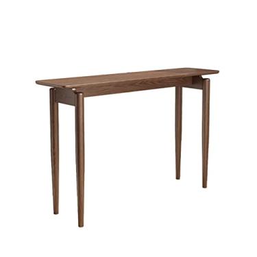 Imagem de Console, mesa de console estreita, mesa de console longa, 100 cm e 120 cm, mesa de sofá, corredor, mesas de exibição estreita para sala de jantar, cafeteria (100 cm, B)