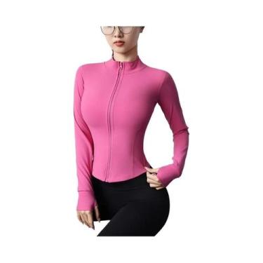 Imagem de Jaqueta De Yoga Feminina Modeladora 2024 Roupas De Fitness Curtas Com 