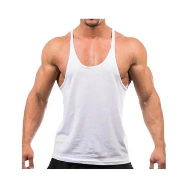 Imagem de Camiseta Regata Masculina De Algodão Para Fitness, Musculação, Treino 