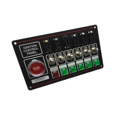 Imagem de Painel De Interruptores De Corrida 12V Com 6 Luzes Indicadoras, Início