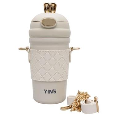 Imagem de Garrafa Térmica Rabbit Aço Inox 410ml Squeeze Esportiva - Yin'S, Branc